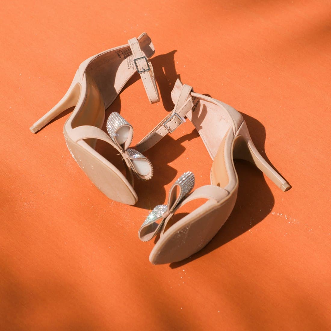 gray leather peep toe sandals
