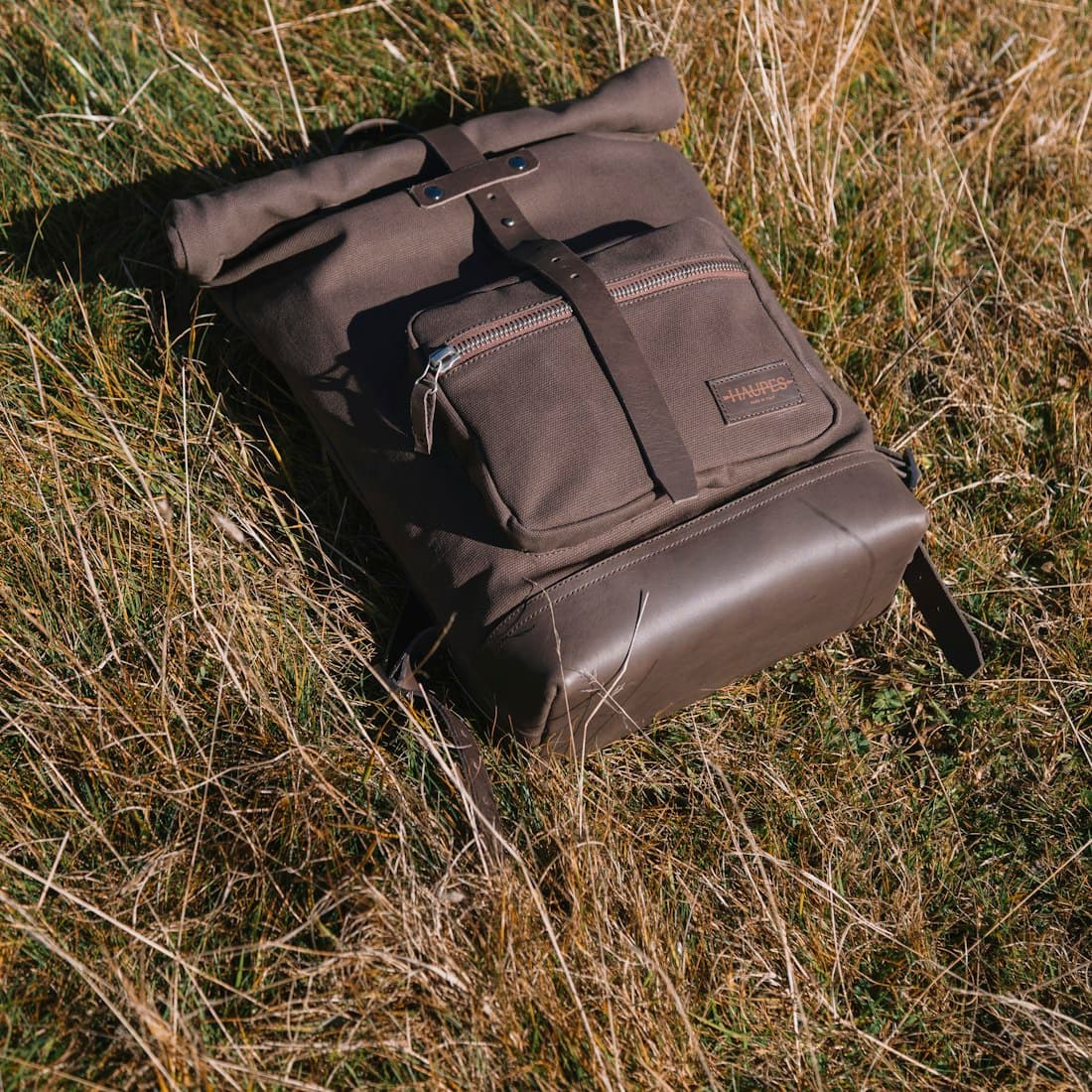 a black bag on grass